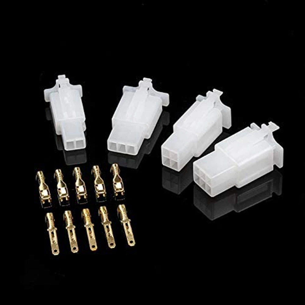 YSS-200 PCS 2.8MM Automotive Wire Connector 2/3/4/6 Pin Electrical Male And Female Cable Terminal Connector Kit For Car Rvs
