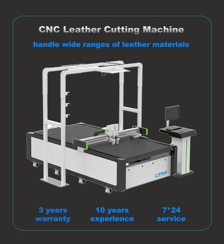 Vendita diretta in fabbrica Tagliatrice per pelle CNC Taglierina per pelle autentica per pelle