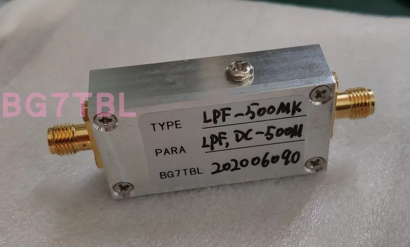 10k,100k,1M,2M,5M,10M,30M,100M,500M,1G, dolnoprzepustowym filtrem LPF, portem SMA