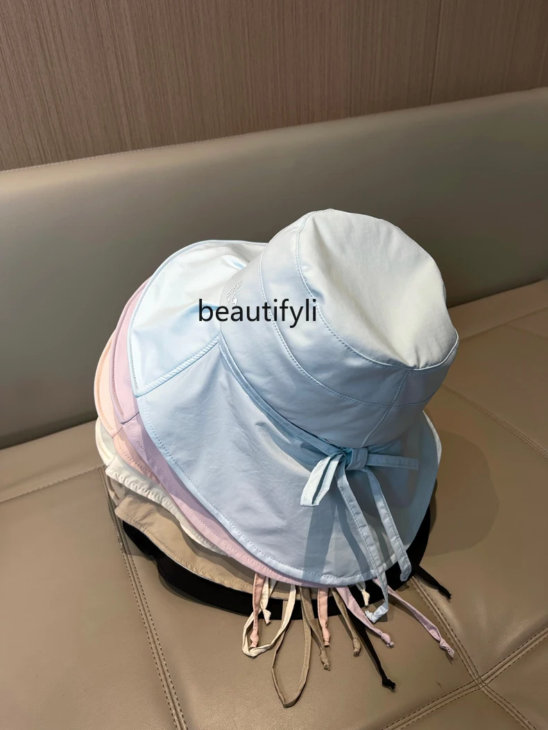 

Cold Feeling Sun-Proof Bucket Hat Women's Summer UV Protection Outdoor Sun Hat Big Brim Face-Covering Neck Protection Sun Hat