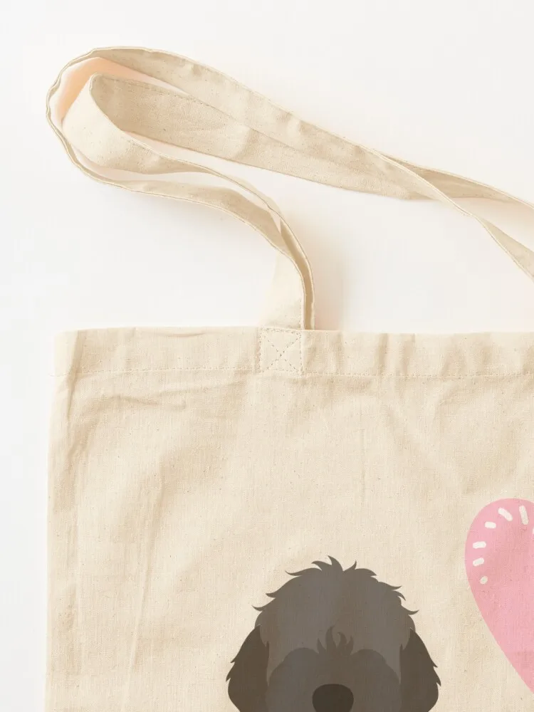 Love Black Cockapoo Cavapoo Cavoodle Tote Bag Big bag hand bag shopper woman reusable shopping