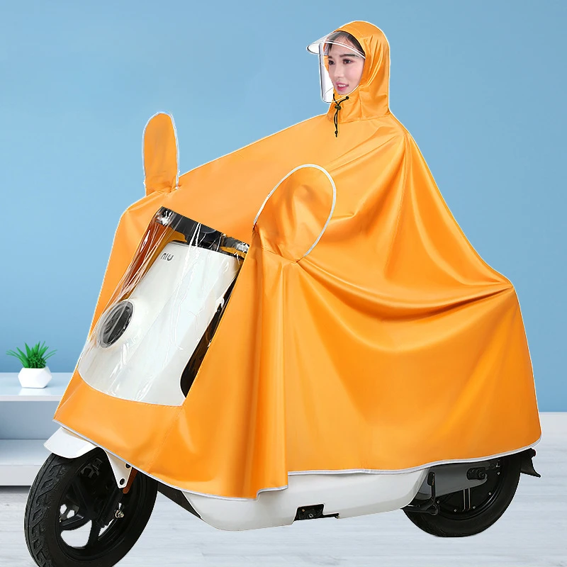 

Electric Vehicle Raincoat, Long Whole Body Rainstorm Prevention, Motorcycle Battery Car Increase Thick Rain Poncho Raincoat, Sim