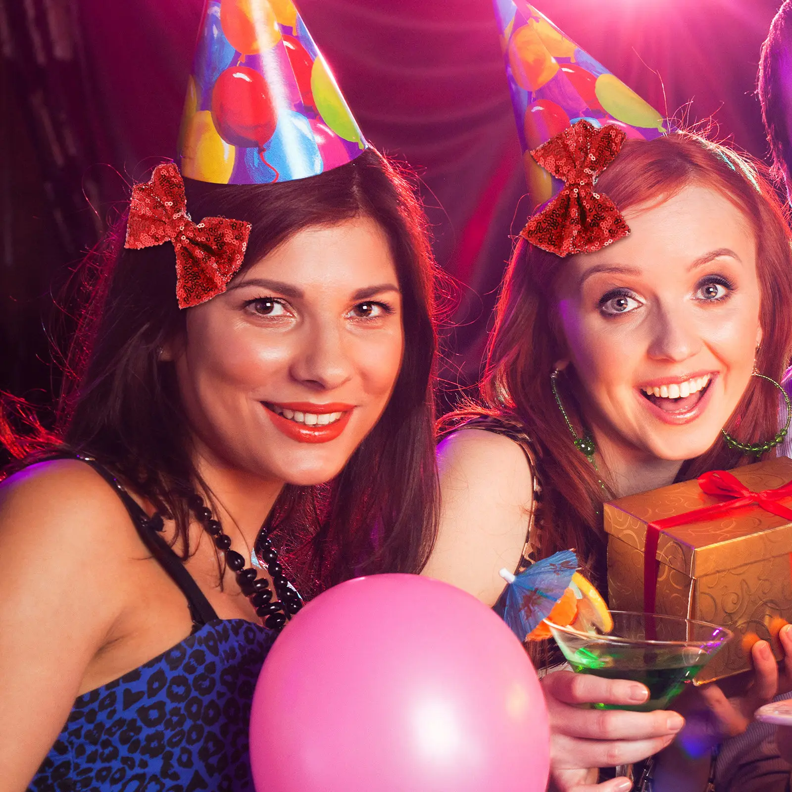 

8Pcs Sparkling Sequin Bows Mini Craft Bowknots for DIY Sewing Appliques Wedding Birthday Party Decorations Ribbon Accessories