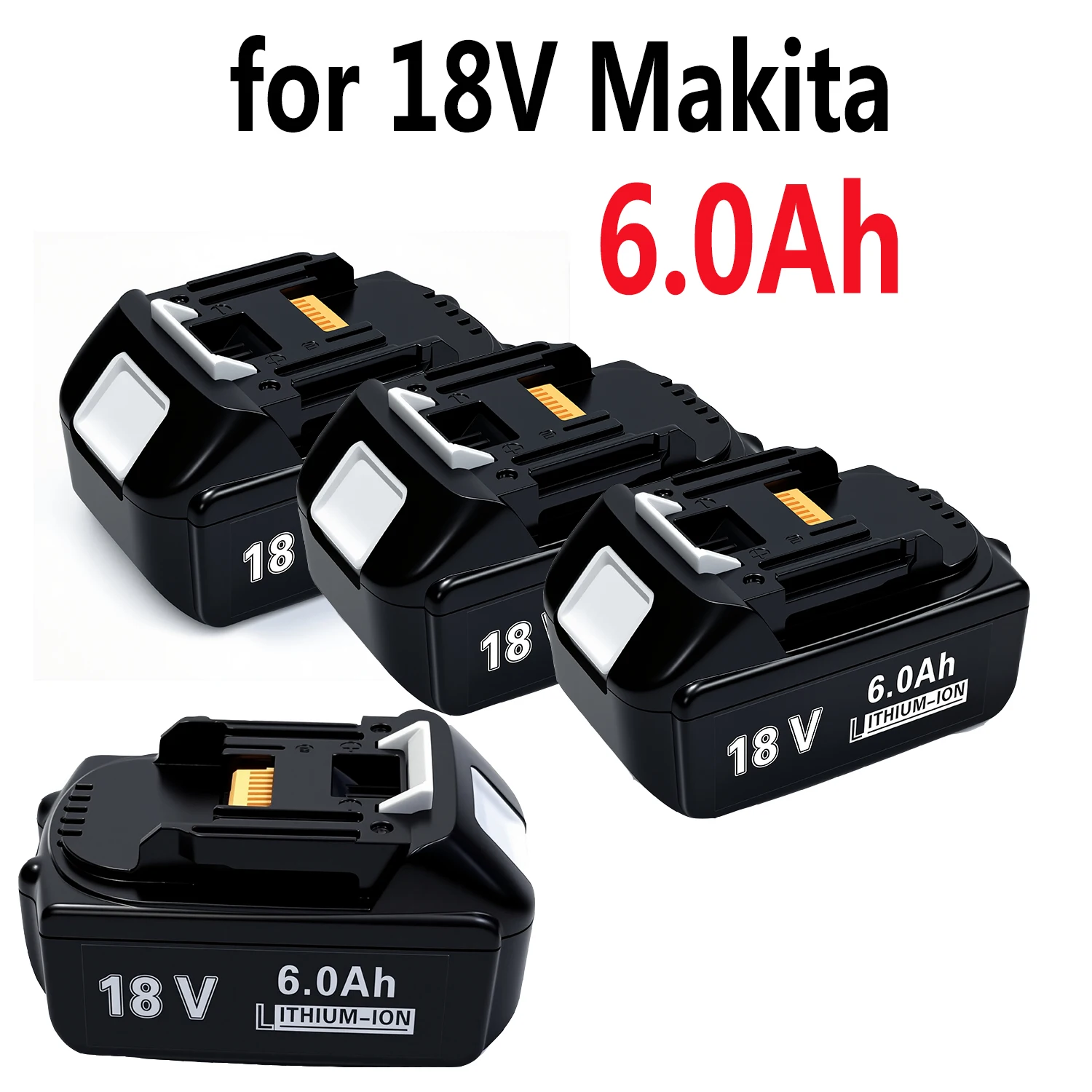 18V Battery Upgraded BL1860 6Ah Lithium Rechargeable Battery for Makita Replace battery