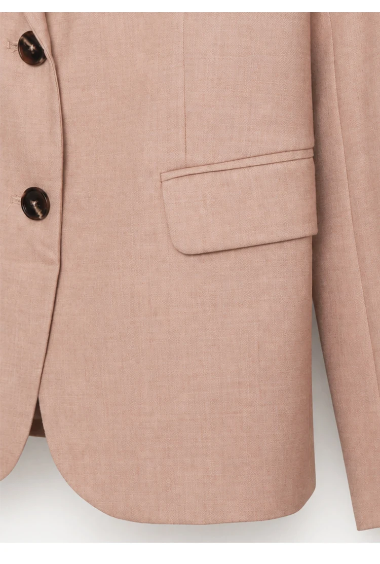 K2613W Designer-Stil Damen-Wollblazer Minimalistischer Premium-Stoff Büro-Mode-Anzugmantel – Detail 14