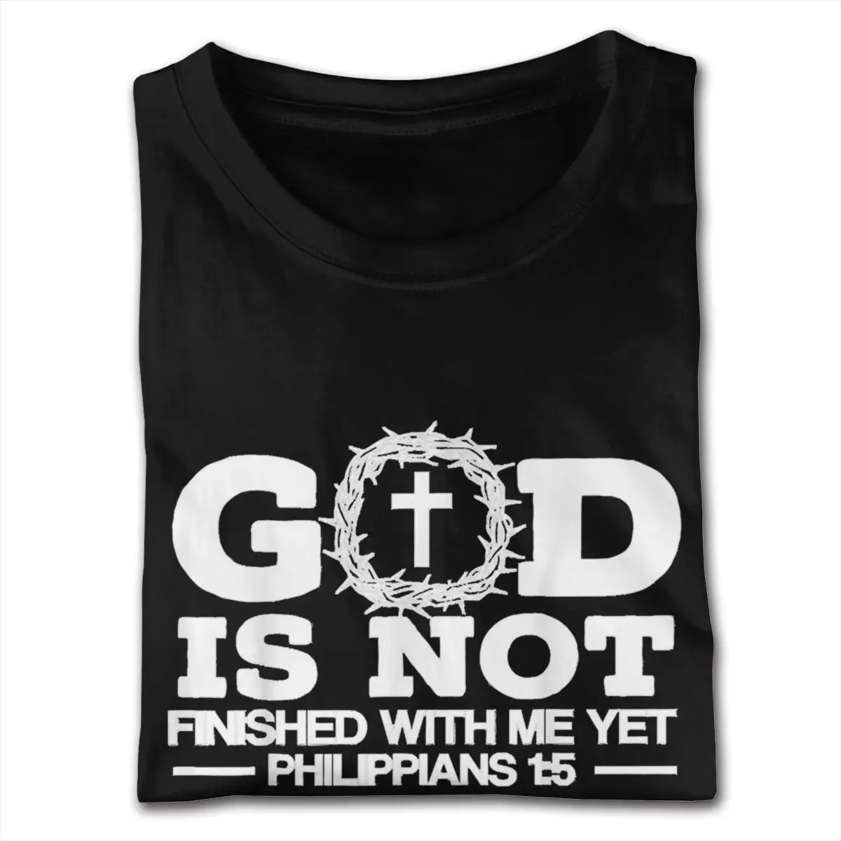 God Is Not Finished With Me Yet, Christian Religious Faith TeeShirts Pin Up Shirt Mens S Tee-Shirt