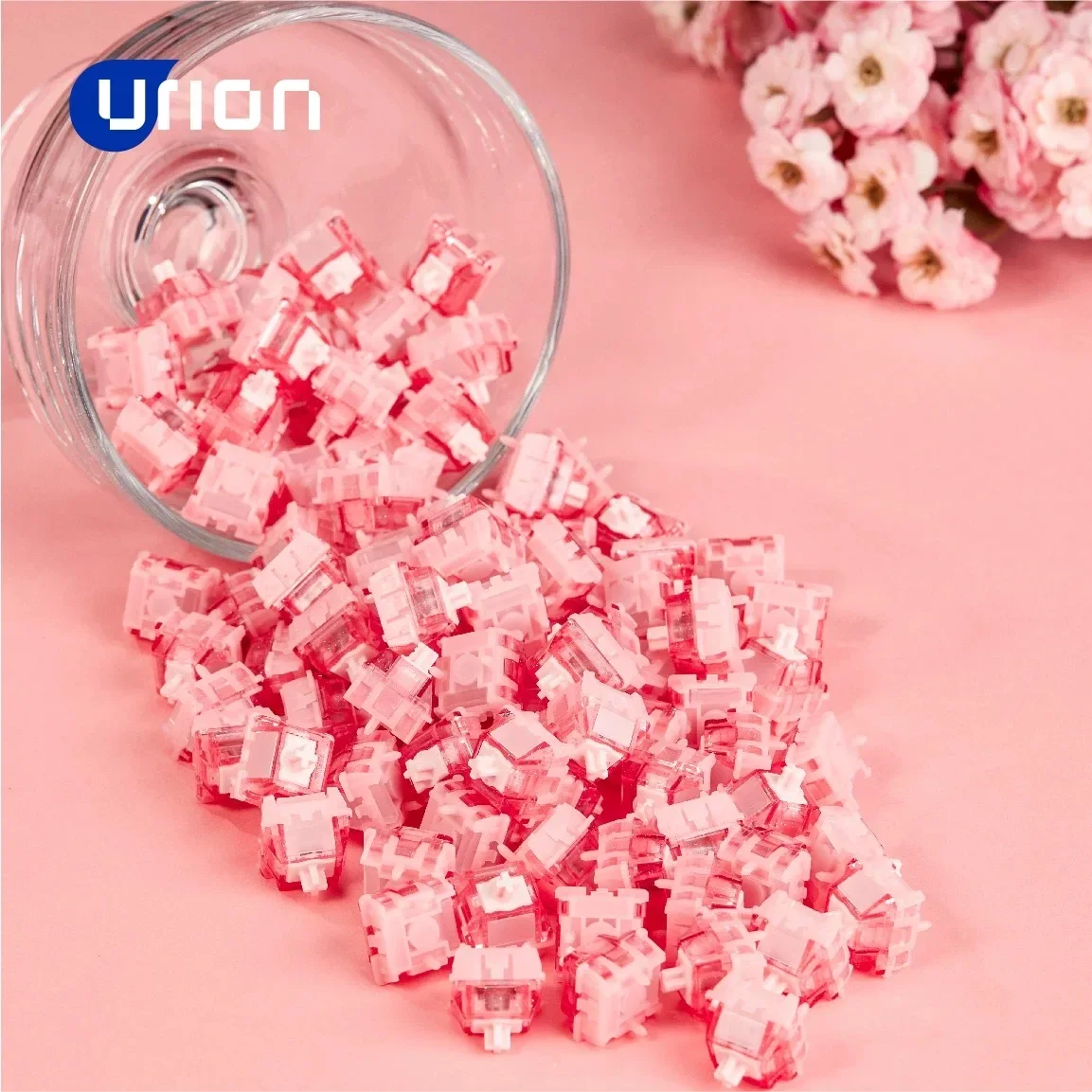 Teclado Magnético Personalizado UR Pink Ice Ultra Switch 35gf 700Gs Configuração Livre Pré-Viagem Gamer Para Wooting 60HE+ E Outros