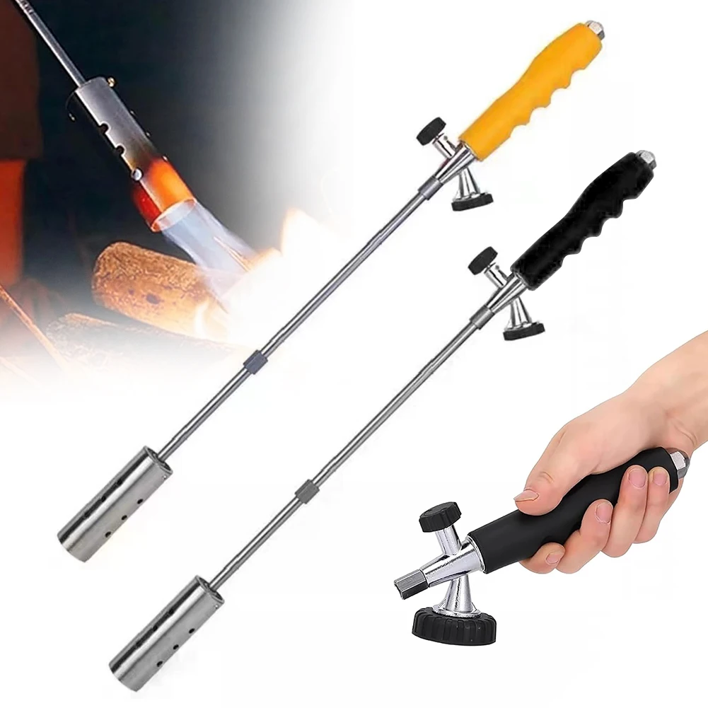 Adjustable Length Hand Tool Outdoor Picnic Garden Home Weed Burner Torch Gas Blowtorch Multifunction Flamethrowers Camping Tools