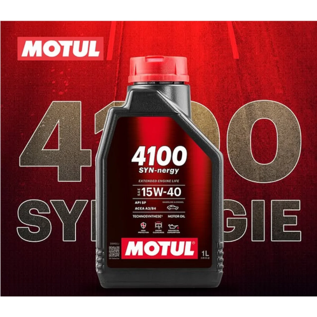 Motul Engine Oil 4100 SYN-Nergy Semi Synthetic 15W40 Api SP Renault Volkswagen