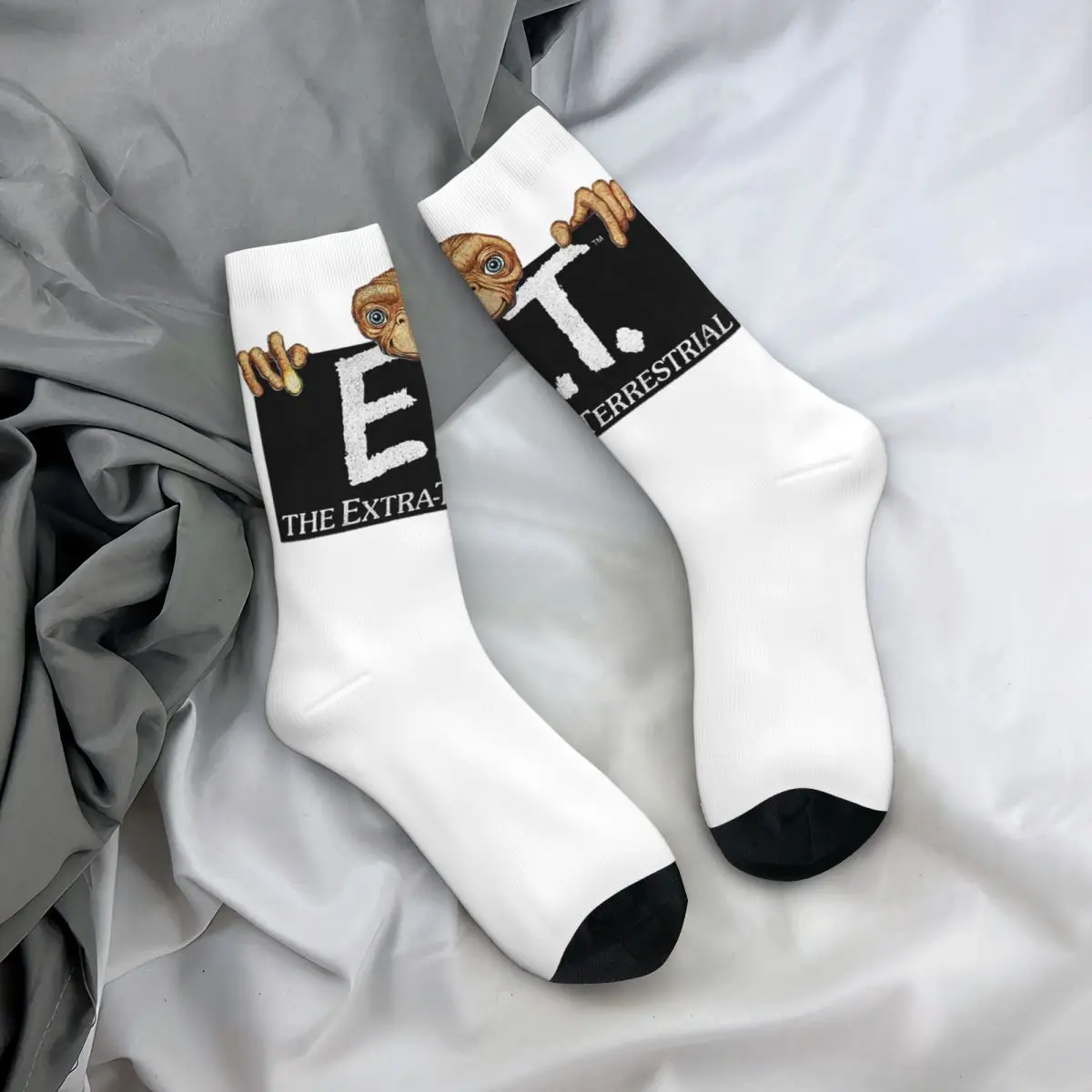 E.T.-calcetines de película alienígena Extra terrestre para hombre y mujer, a prueba de viento, novedad, primavera, verano, otoño e invierno, regalo