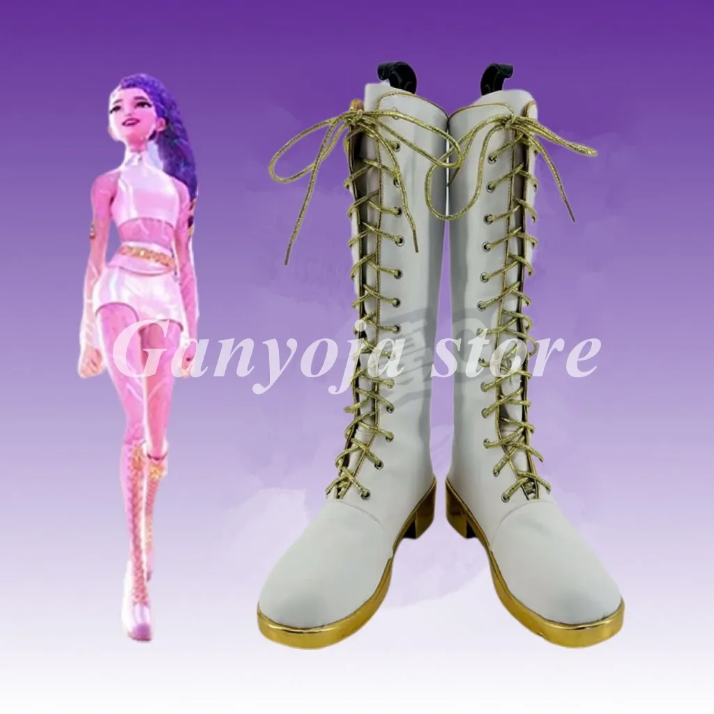 

KPop Demon Hunters Rumi Mira Zoey Cosplay Shoes Anime Costume Boots Custom Made Children Girls Ladys Women Shoes Boots