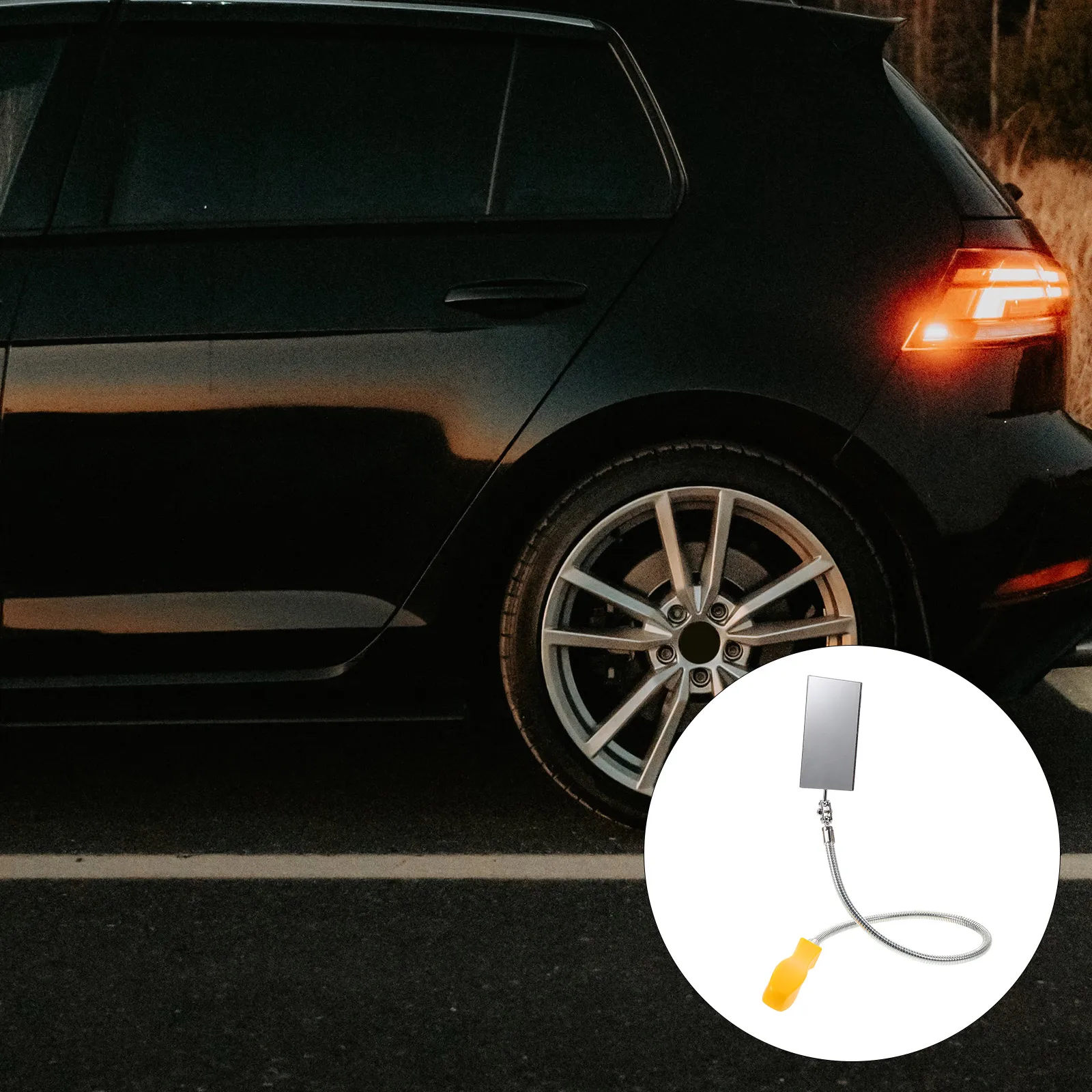 

360 Degree Foldable Inspection Reflective Surface Car Undercarriage Detection Tool Retractable Mechanical Extendable