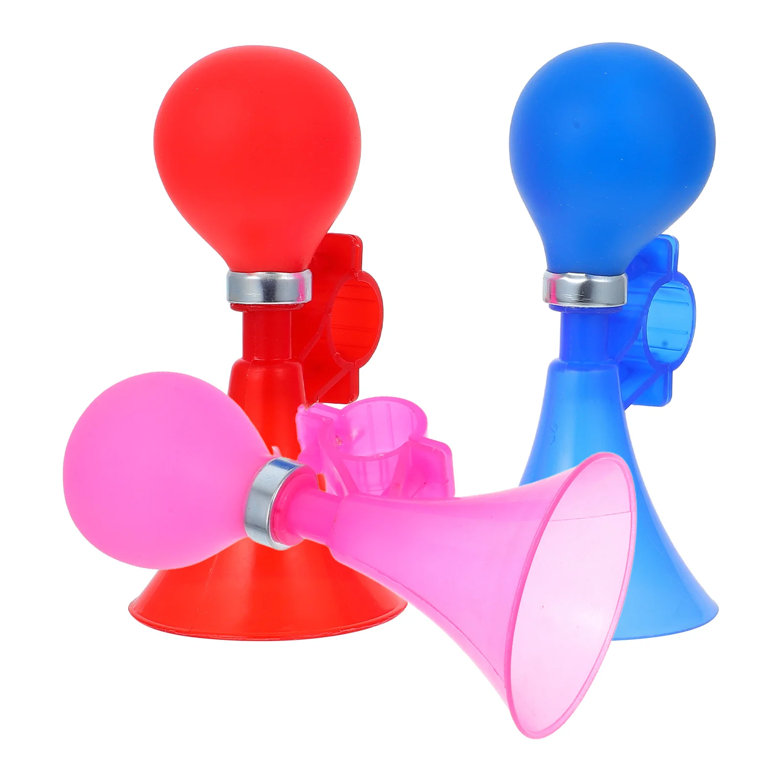 

3Pcs Bike Horn Durable Material Loud Clear Sound Easy to Install and Remove for Most Handlebars Cycling Bell Horn
