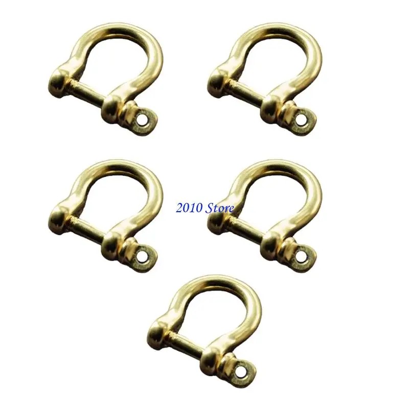 F3MF 5Pcs Brass Closures for Apparel Bags Secure Connectors Metal Locking Crafting Accessories