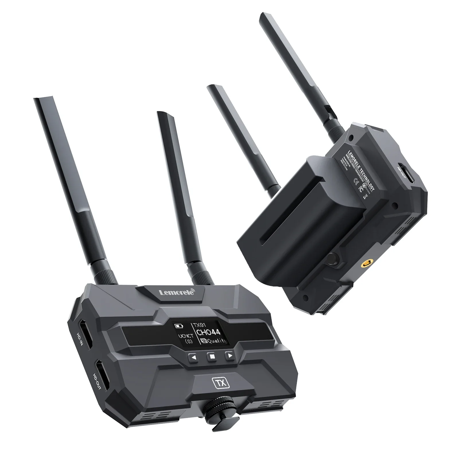 2025 R200 Wireless Video Transmission Audio Accessories 1X4 Transmitter and Receiver Kit 4K Extender Multiple Receivers 200M
