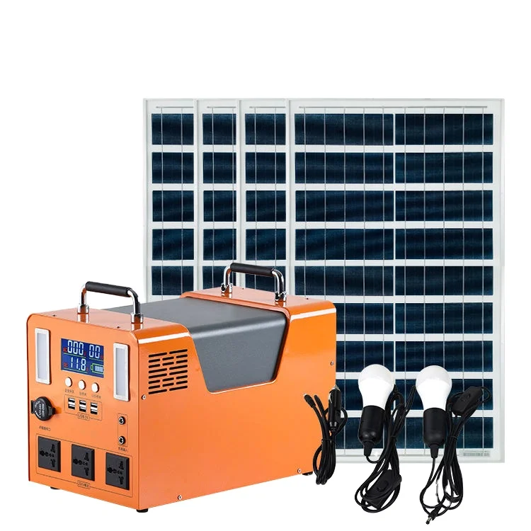 

Complete Portable Solar Generator Lighting System Kit for Off-Grid Solar Home Systems Solar Panels