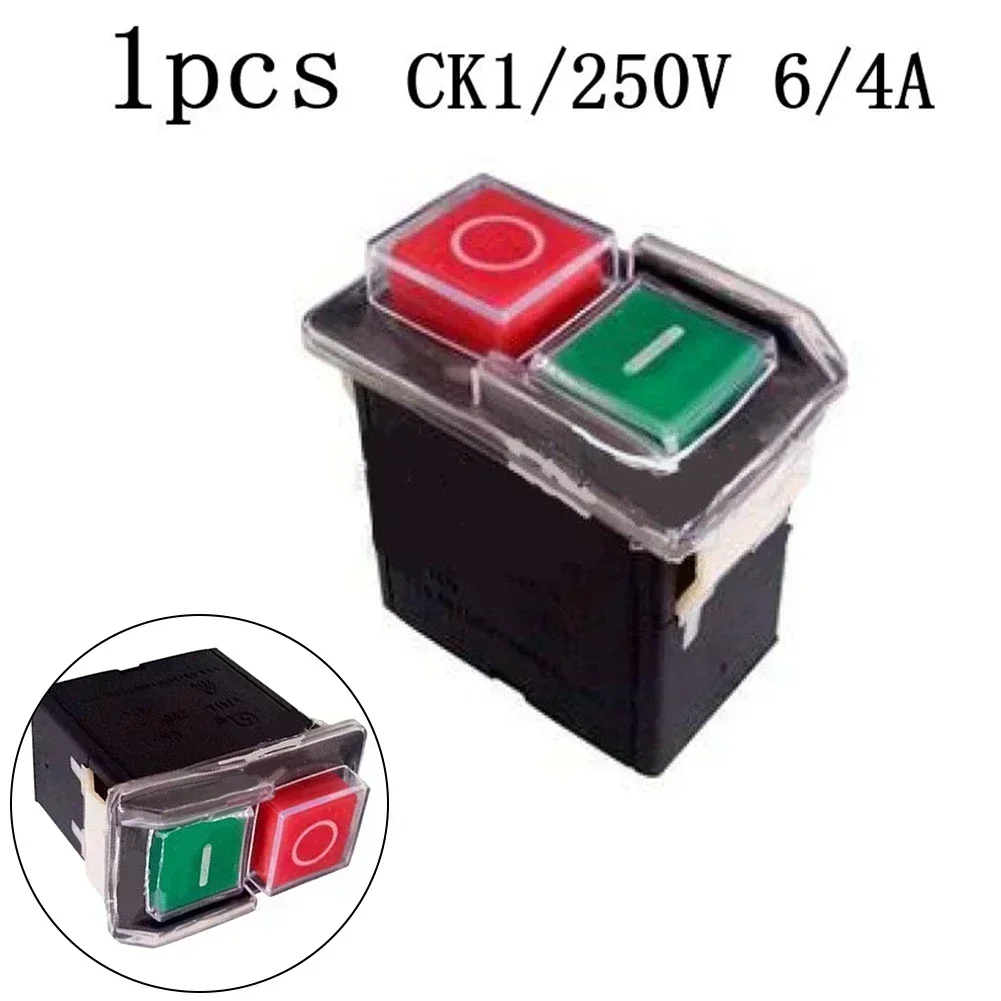 CK1 AC250V Switch 6A 4A 250V CK1 AC250V Electromagnetic Safety Stop Switches 2.0*2.0*1.2in Electrical Equipment