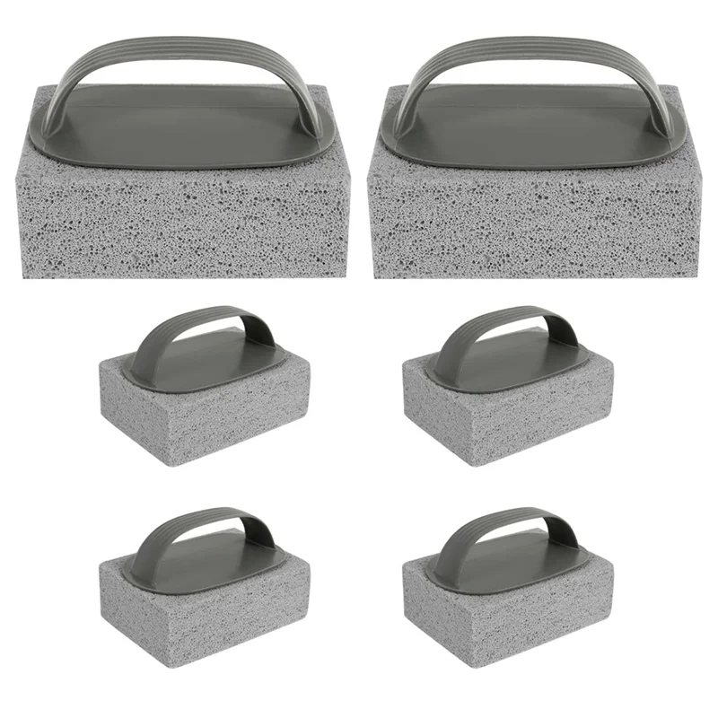 

B08B-BBQ Cleaning Tool Set 6 Pack Grill Pumice Stone With Cleaner Brick Block To Remove Grease Oil Stains From For Barbeque