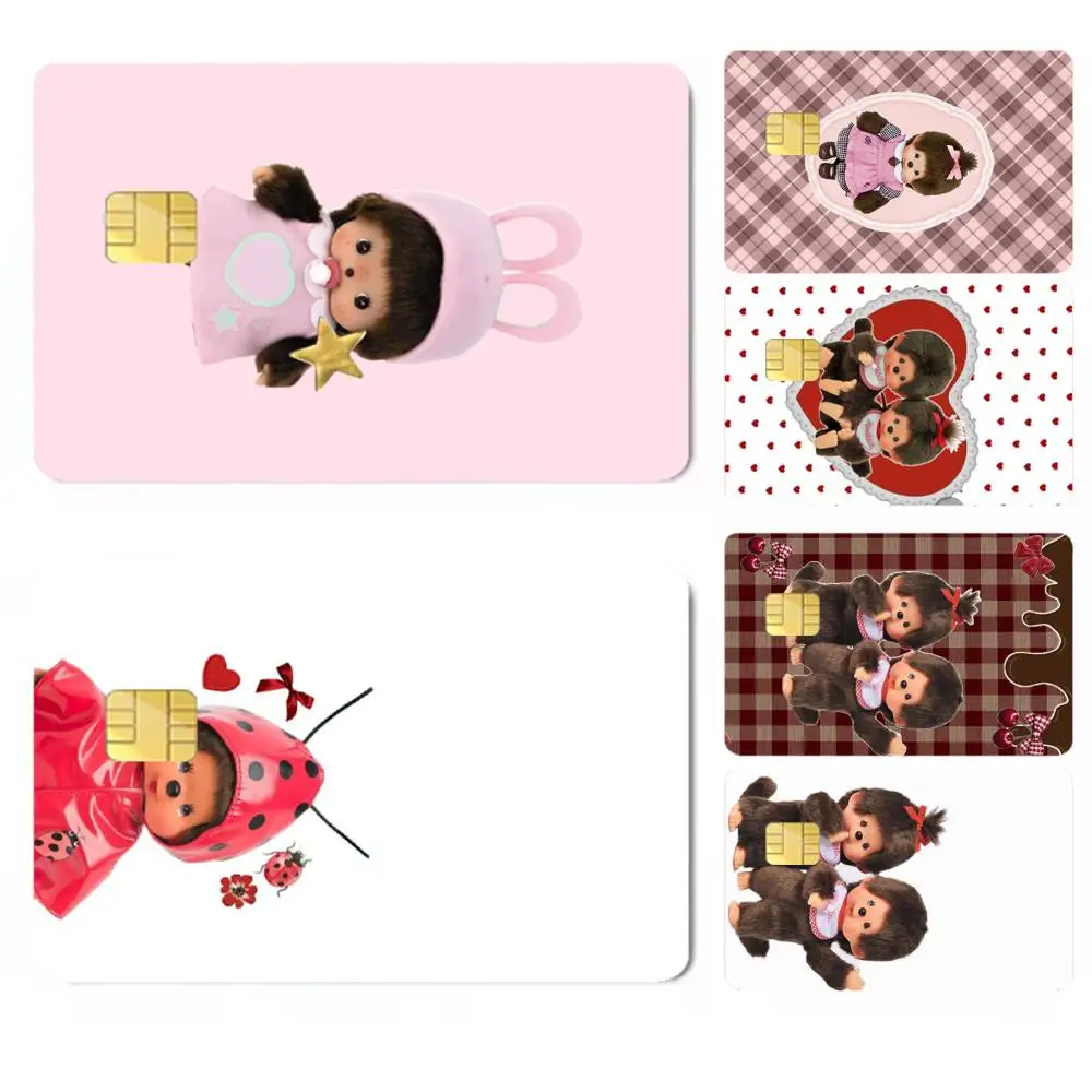 Cartoon M-Monchhichis-s Credit Card HD Stickers Premium matte film effectively prevents fingerprints and daily abrasion.