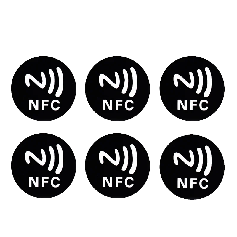 6pcs NFC Ntag213 Ntag215 Ntag216 TAG Sticker Ntag 213 13.56MHz Universal Label RFID Token Patrol Ultralight