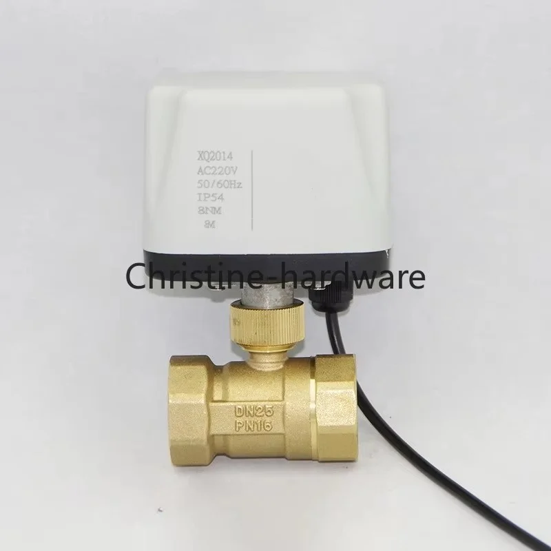 1/2" 3/4" 1" 1-1/4" 1-1/2" 3Way IP65 Waterproof Motorized Ball Valve 3-Wire 2 Control T/L Type Brass Electric Ball Valve