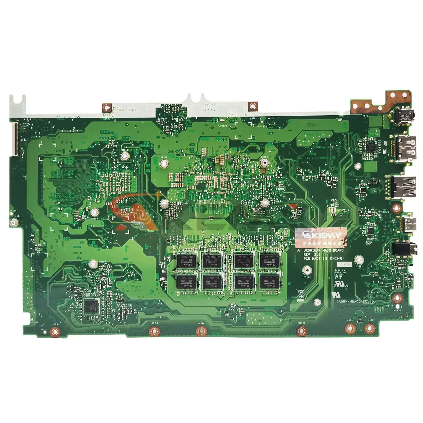 Shenzhen ux561uar mainboard für zenbook flip ux561uar ux561unr ux561ua ux561un q525uar ux561 laotop motherboard mit i3 i5 i7 8g