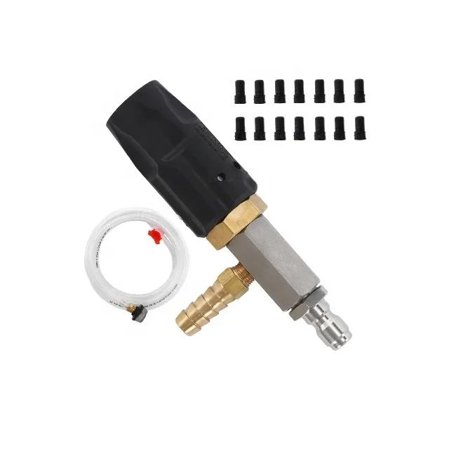 

High Pressure Washer Chemical Injector Kit Power Washer Long Range Spraying Nozzle