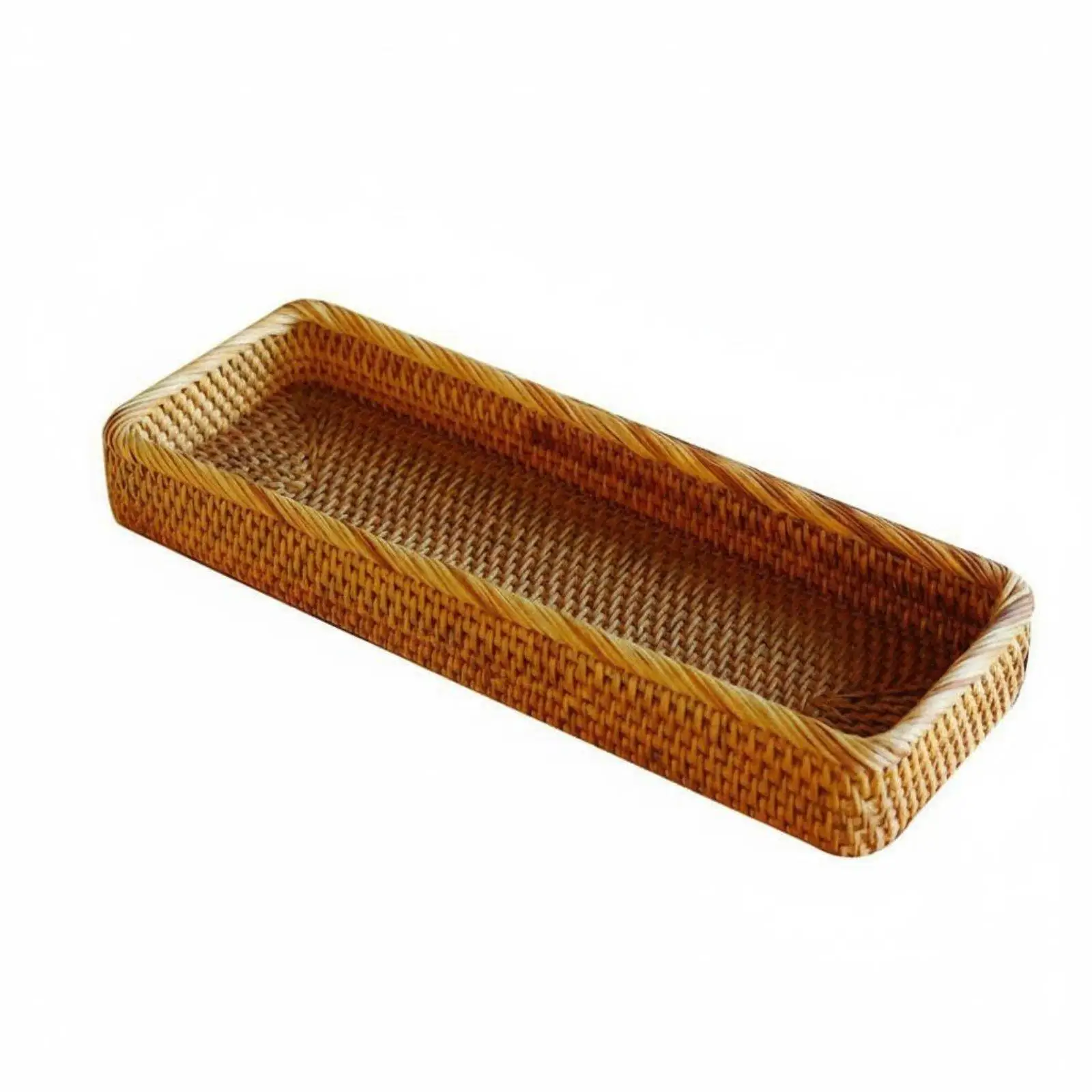 5 Pieces Cosmetic Storage Basket Handwoven for Vanity Area, Dressing Table