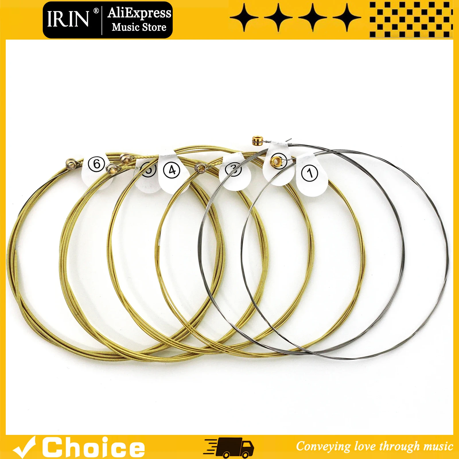 ZIKO DCZ-012 Acoustic Guitar Strings Rust Prevention Hexagonal Steel Core Copper Alloy Wound Guitarra Strings Folk Guitar Parts