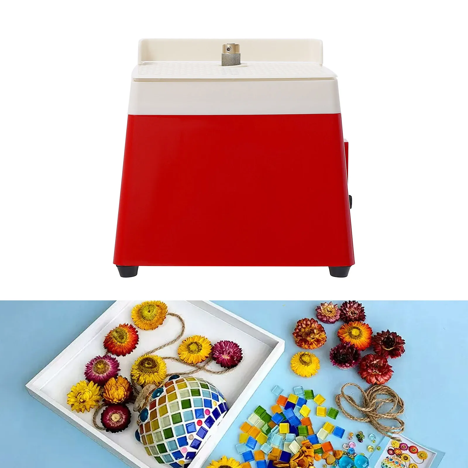 65W 110V Stained Glass Grinder Diamond Automatic Art Grinding Tool 4200r/Min With 5/8'' Diamond Grinder Bit