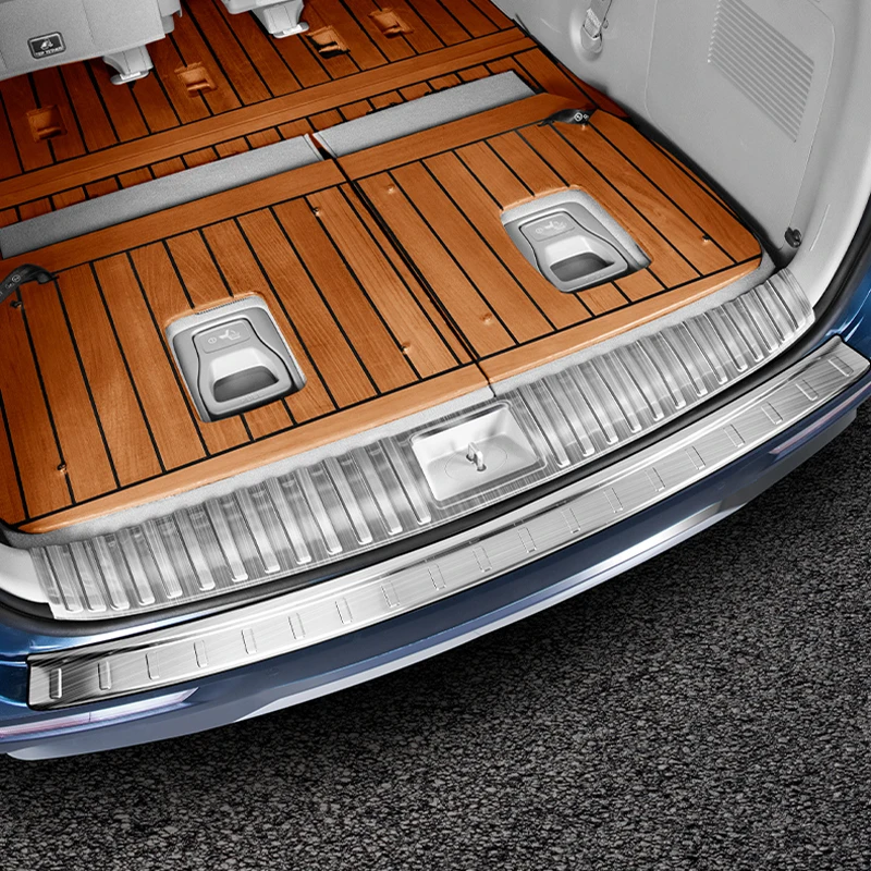 For Kia Carnival Sedona KA4 2021 2022 2023 Rear guard plate Car trunk protective panel threshold strip Decorative strips