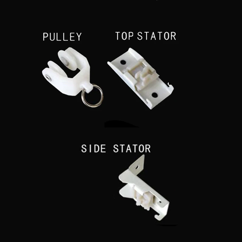 10pcs Curtain Hooks Track Pulley Wheel Bathroom Door Sliding Roller Home Curtain Rod Hardware Accessories