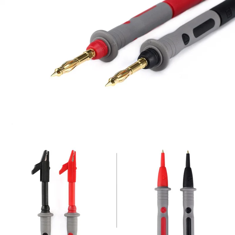 Multimeter-Test-Verlängerungskabel, Sonden, Nadelkabel-Set, Gewindeschnittstelle, austauschbare Sonde mit Krokodilen, SONDE – Detail 7