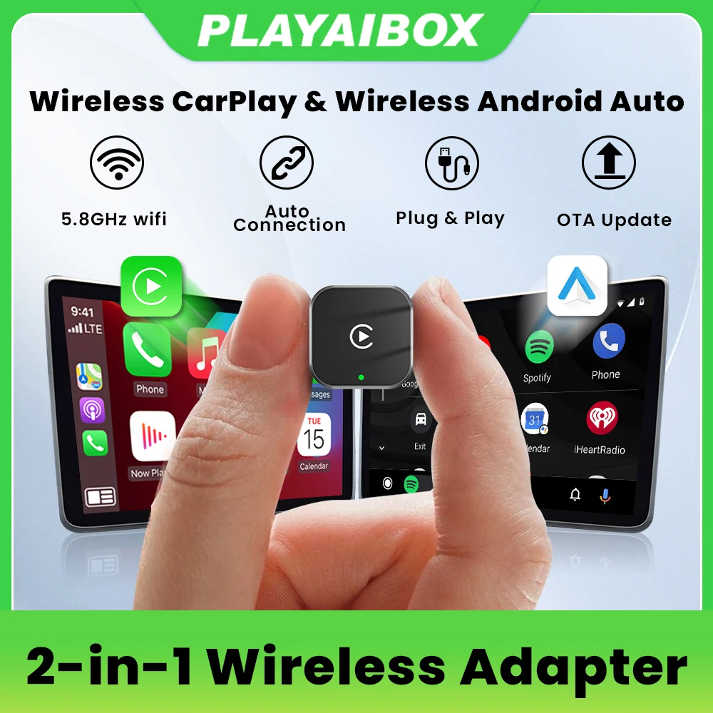 Wireless CarPlay Adapter Android Auto MINI Box USB Dongle Plug and Play for OEM Car Seamless Connection For Volvo Opel Jeep MG