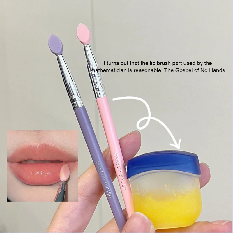 Zachte Lip Borstel Siliconen Hoofd Lip Applicator Borstel Oogschaduw Make-Up Kwasten Draagbare Lippen Cosmetische Vrouwen Beauty Makeup Tools