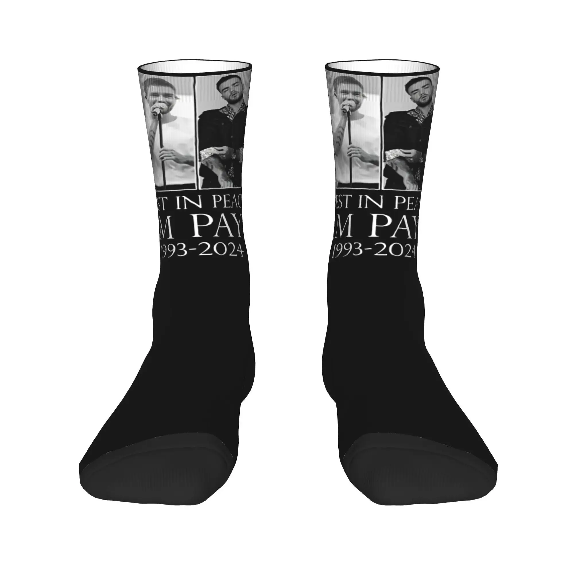 Fun Men Women Crew Socks rest in peace Liam Payne 1993-2024 Merch Cute  Sweat Absorbing Stockings