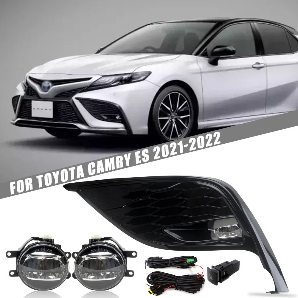 Ulepszenie lampy przeciwmgielnej przedniego zderzaka dla Toyota CAMRY ES 2021-2022 wersja dodatkowy zestaw świateł przeciwmgielnych + okablowanie