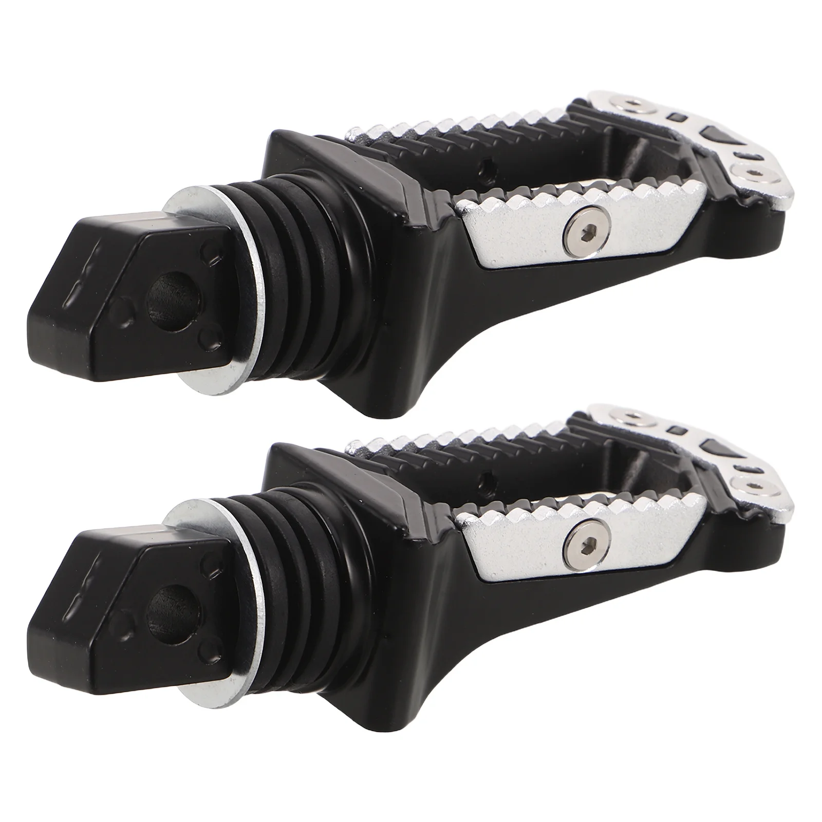

2pcs Motorcycle Foot Pegs Aluminum Alloy Rear Footrest Pedal Nonskid For Passenger Dirt Bike Atv Electric Motorbike Highway Ride