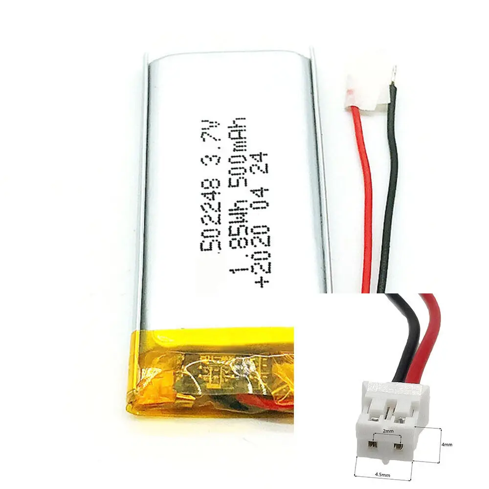 Rechargeable 3.7V 500Mah 502248 Lithium Polymer Ion Battery For CHARGING TREASURE POWER MP3 CAMERA POWER BANK MP401