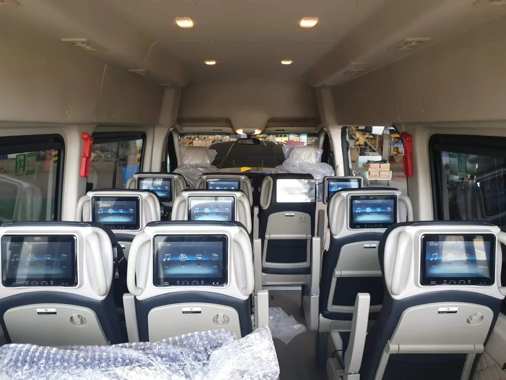 10 بوصة مقعد الحافلة الخلفي رصد أندرويد السيارات نظام تحديد المواقع VOD الترفيه LCD/IPS شاشة تعمل باللمس USB بطاقة SD نظام تحديد المواقع أندرويد السيارات