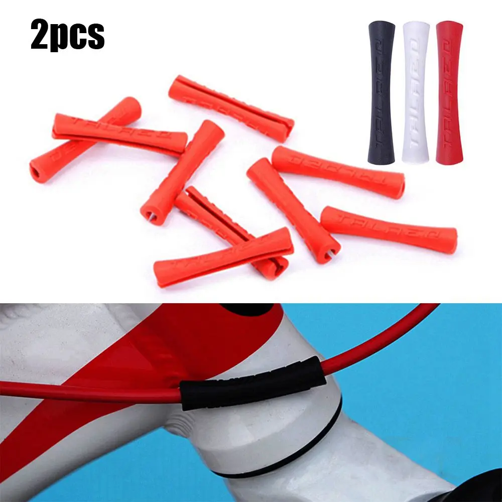 

Hot Brakes Shift Accessories Cable Guides Bike Brake Cables Silicone Line Protector Ultralight Frame Protective Bicycle Sleeve