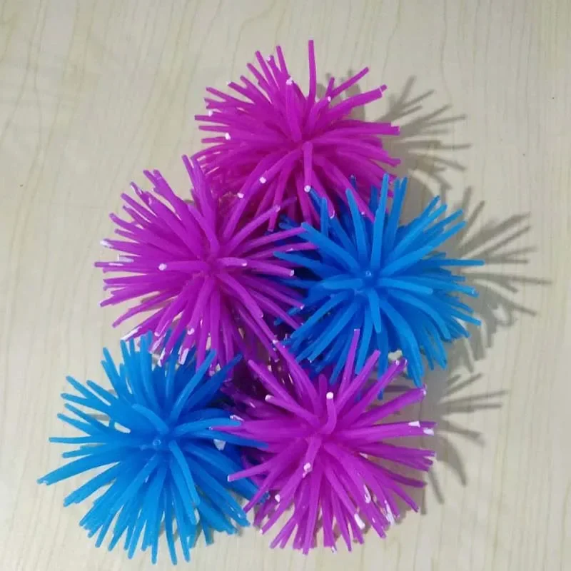 Silicone Aquarium Fish Tank Ornament Artificial Sea Urchin Plant 1Pcs