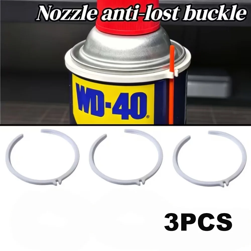 3pcs of WD-40 Spray Nozzle Anti-lost Clips, Say Goodbye to the Hassle of Losing the Red Tube, Practical Storage Bracket