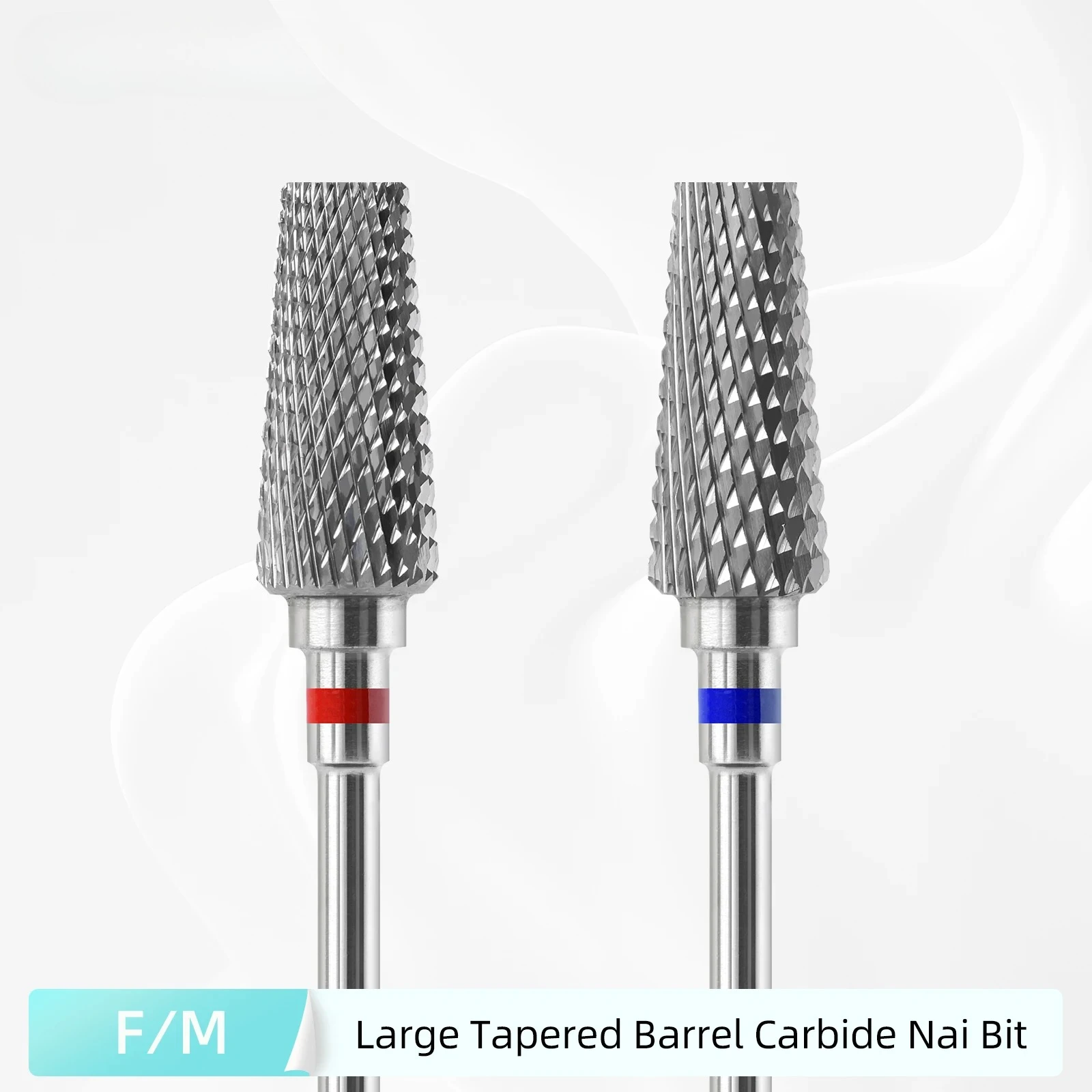 شقة أعلى كبير مدبب برميل مسمار لقمة ثقب 3/32 الغبار برهان كربيد مسمار بت مانيكير هلام البولندية الاكريليك أداة إزالة الصواميل #1