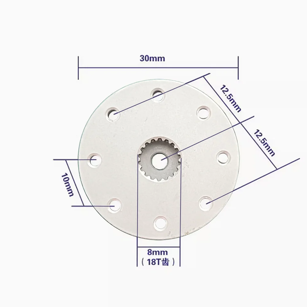 18T Metal Round Servo Bracket  for DS5160 DS5180 DS51150 60KG 80KG 150KG Servo Motor High Torque Servo with 4 Sets M2.5*6 Nuts