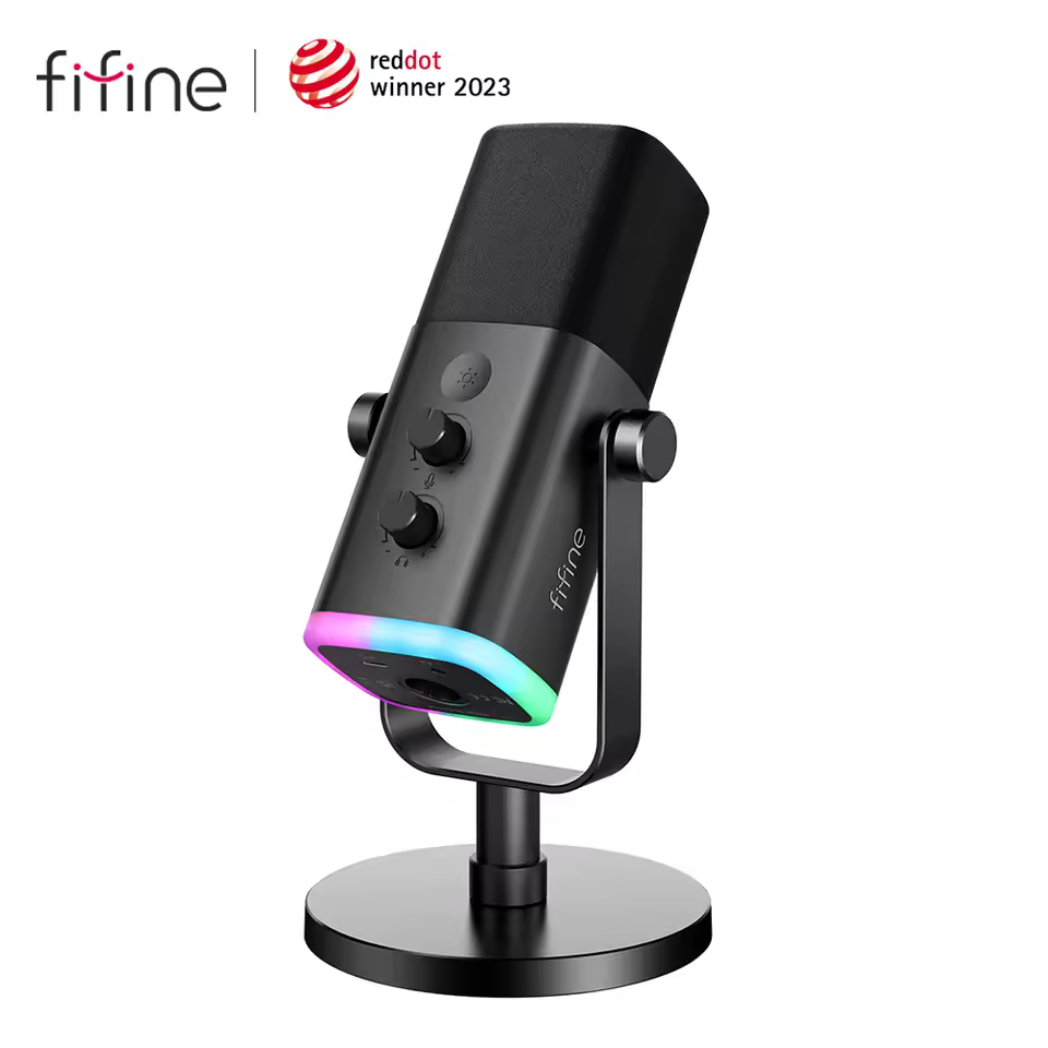 Fifine AM8 microfone dinâmico usb/ AmpliGame-AM8