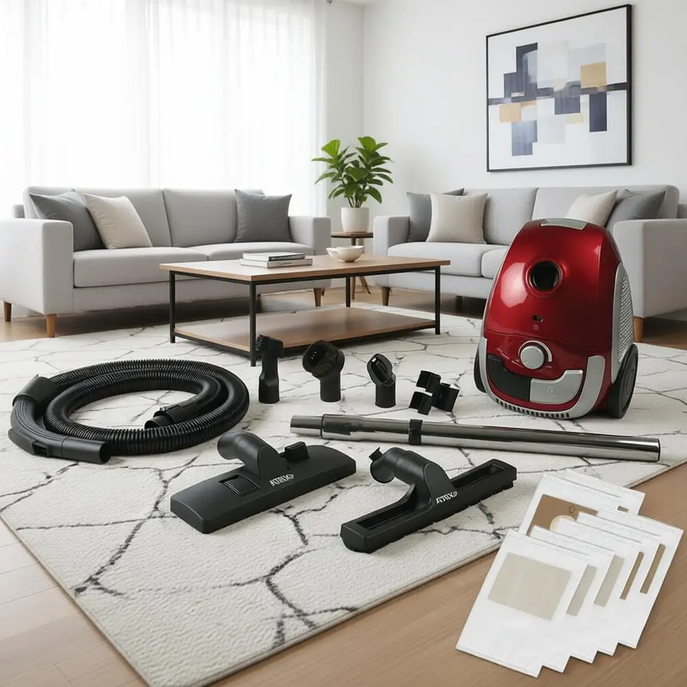 Portable Canister Vacuum Cleaner – Premium Bundle with Extra Filters, Lightweight, 3-Stage HEPA Filtration, 2-Quart Bag, Variabl