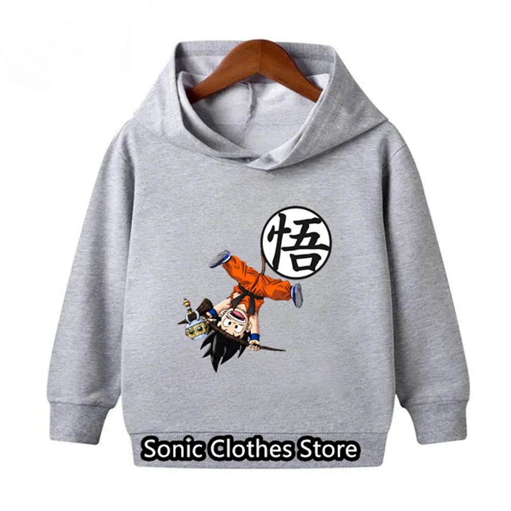 

Children Hood Hoodies Fashion Dragon Ball Z Hoodie For Kids Boys Sweatshirt Long Sleeve Coats Autumn Winter Goku Veget Clothes