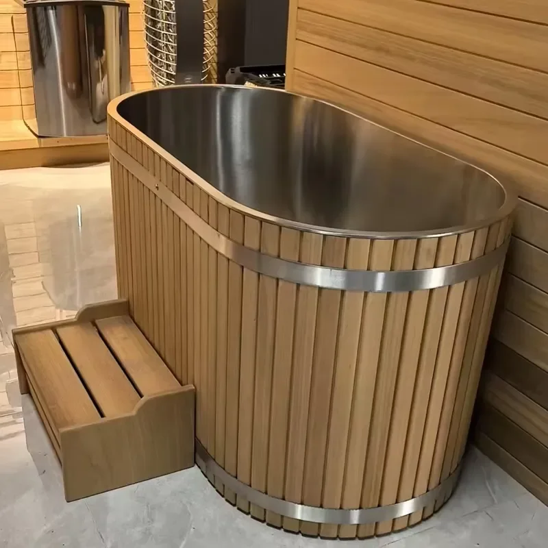 for Huaxi Ice Bath Chiller Mini Cold Plunge Tub with Chiller PP and 304 Stainless Steel Ice Bathtub for Cold Therapy