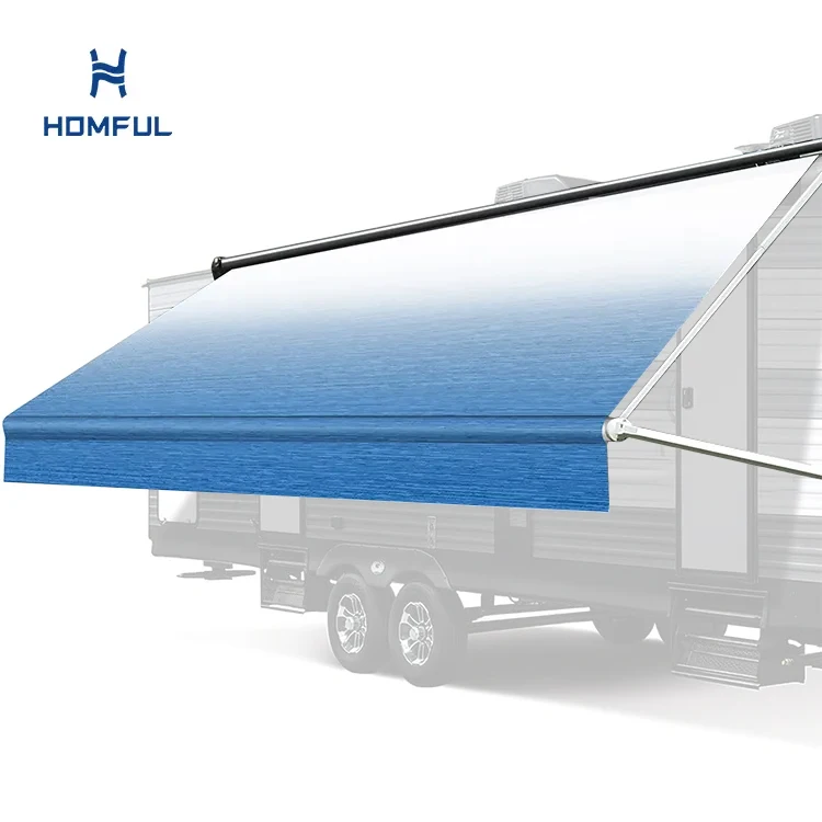 

HOMFUL кассетный выдвижной тент для кемпинга, сменная ткань для каравана, тент для кемпинга и кемпинга, солнцезащитный козырек для прицепа